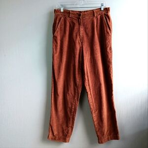 Vtg Jantzen Brown Corduroy Pant Tapered Leg size 32